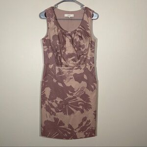 Loft Abstract Print Dress With Pockets